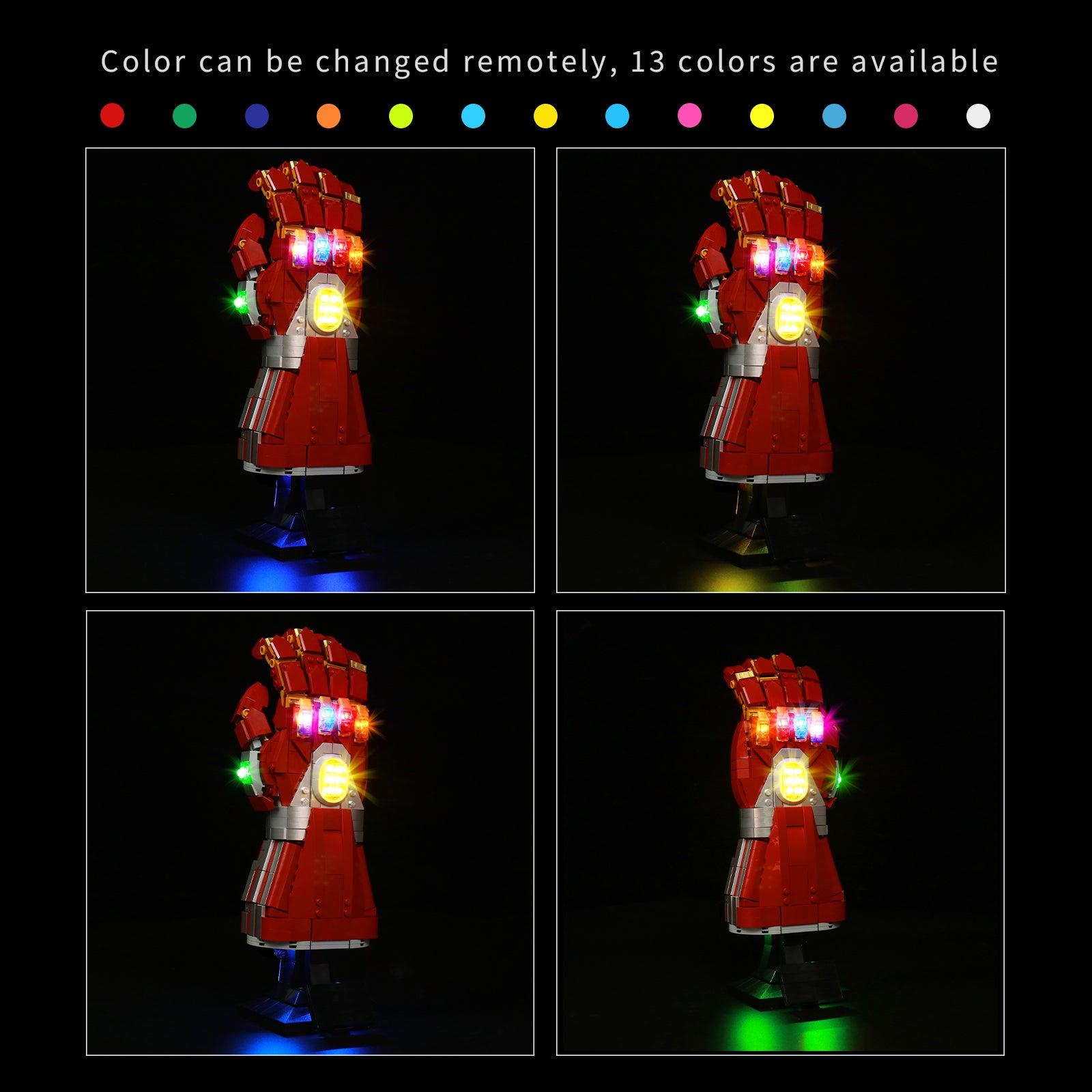 Best Light Kit for LEGO Nano Gauntlet Marvel 76223 Building Set - DIY Lighting Kit with Easy Installation for Display & Collection Enhancement