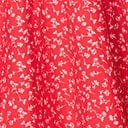 Plus Size Retro Red & White Floral Halter Swing Dress - Vintage 1950s Style Kim Dress for Women, Perfect for Summer Parties, Weddings & Date Nights