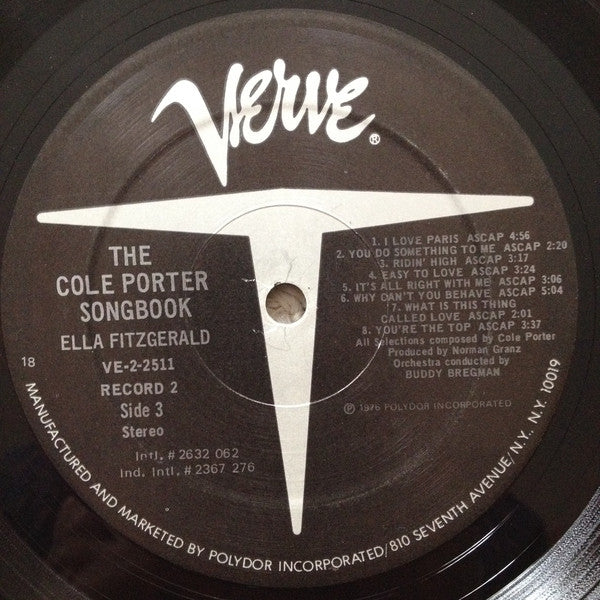 Ella Fitzgerald The Cole Porter Songbook - 2xLP Vinyl Record Album Reissue (VG+ Condition) - Perfect for Jazz Lovers & Vinyl Collectors