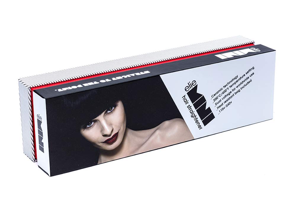 Mini Flat Iron Dual Voltage Travel Hair Straightener - 110V/220V for Salon Smoothing at Home & On the Go (Red) - Perfect for Styling, Traveling & Gifting