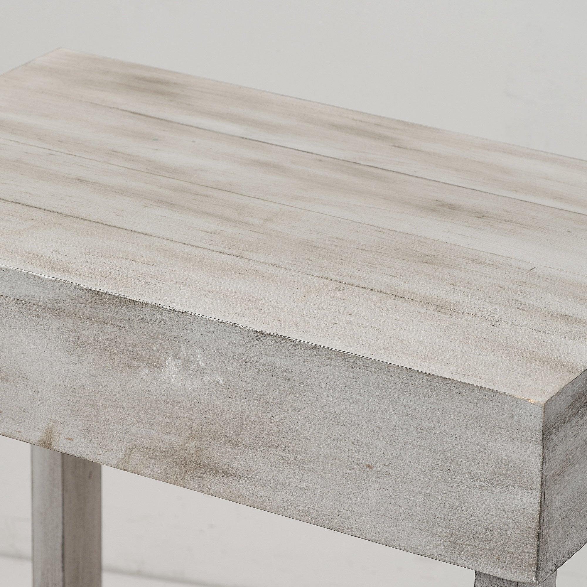 Rustic Wood Square Side Table with Shelf - Farmhouse End Table for Living Room, Bedroom & Patio - Sturdy Coffee Table Accent Furniture for Home Decor
