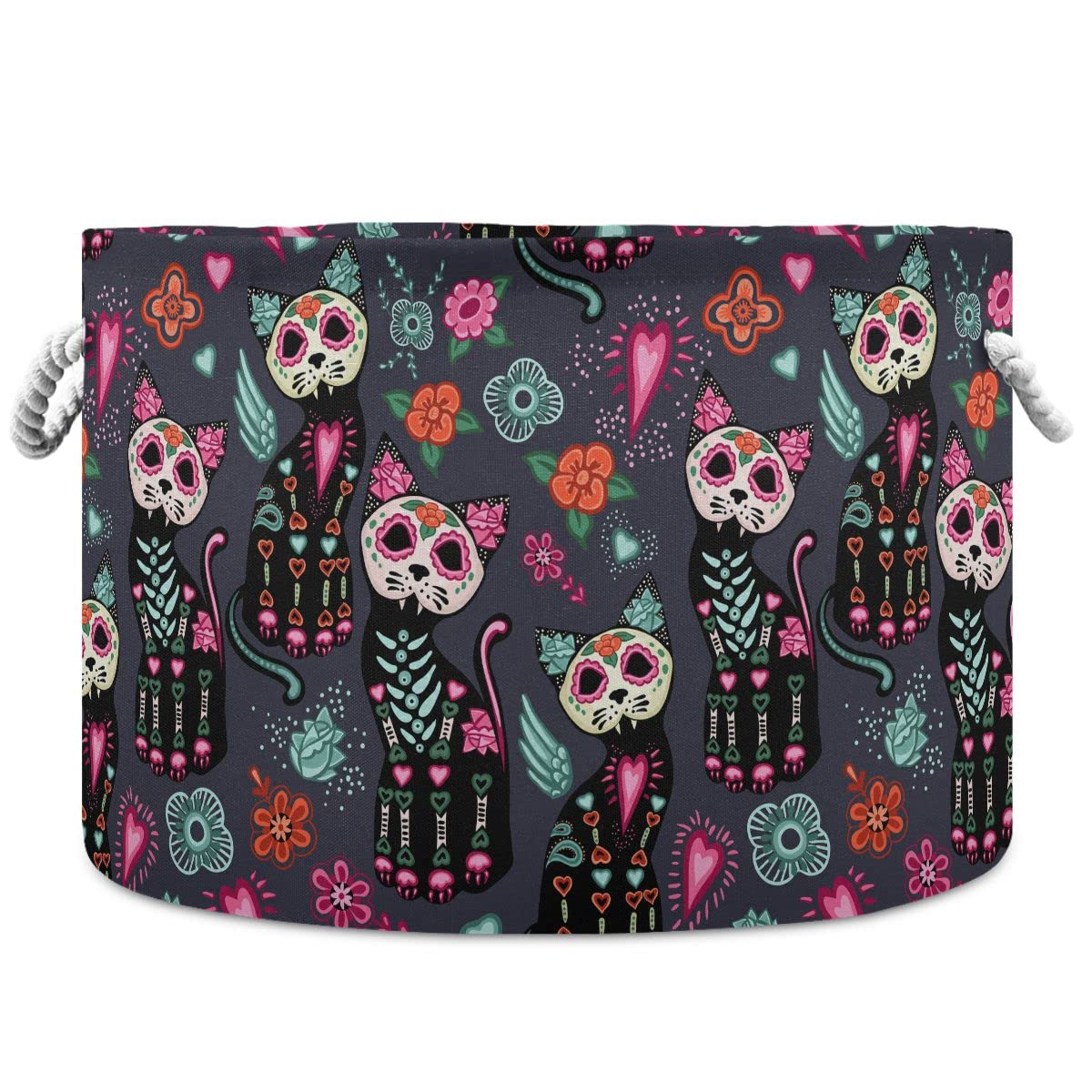 Halloween Large Storage Basket for Toys, Blankets & Laundry - Durable Home Decor & Pet Toy Organizer - Perfect for Seasonal Decor, Kids Room Organization & Pet Supplies Storage