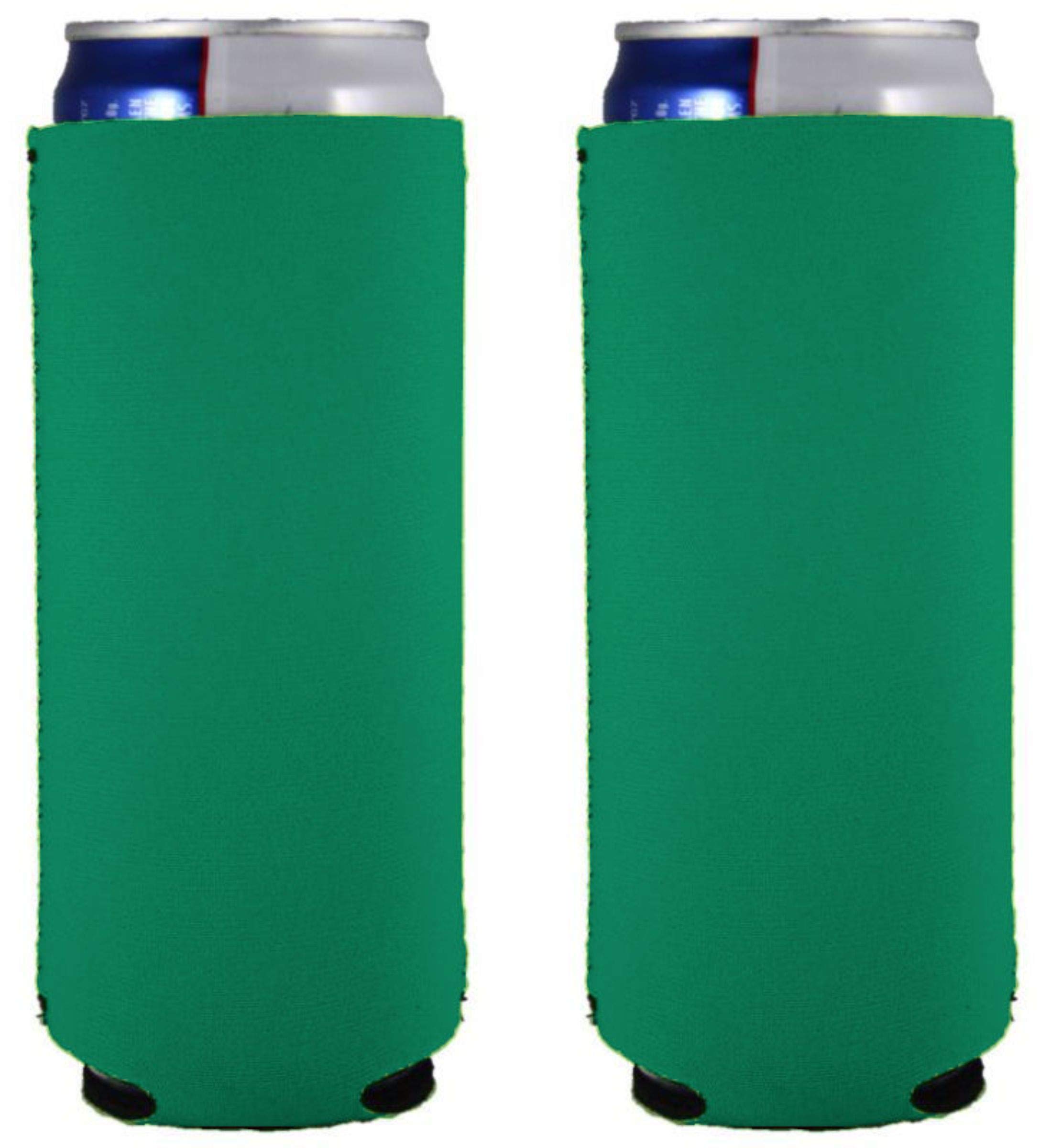 Neoprene Slim Can Cooler (2 Pack, Turquoise) - Insulated Beverage Sleeves for Beer, Soda & Energy Drinks - Perfect for Parties, BBQs & Outdoor Activities
