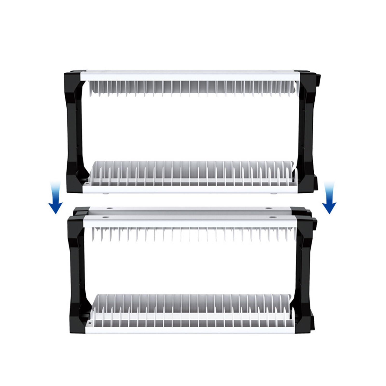 iFCOW PS5 Game Storage Tower - Organizer Stand with 2 Hooks Holds 23 Game Discs - Perfect for PS5 Console Accessories & Living Room Organization