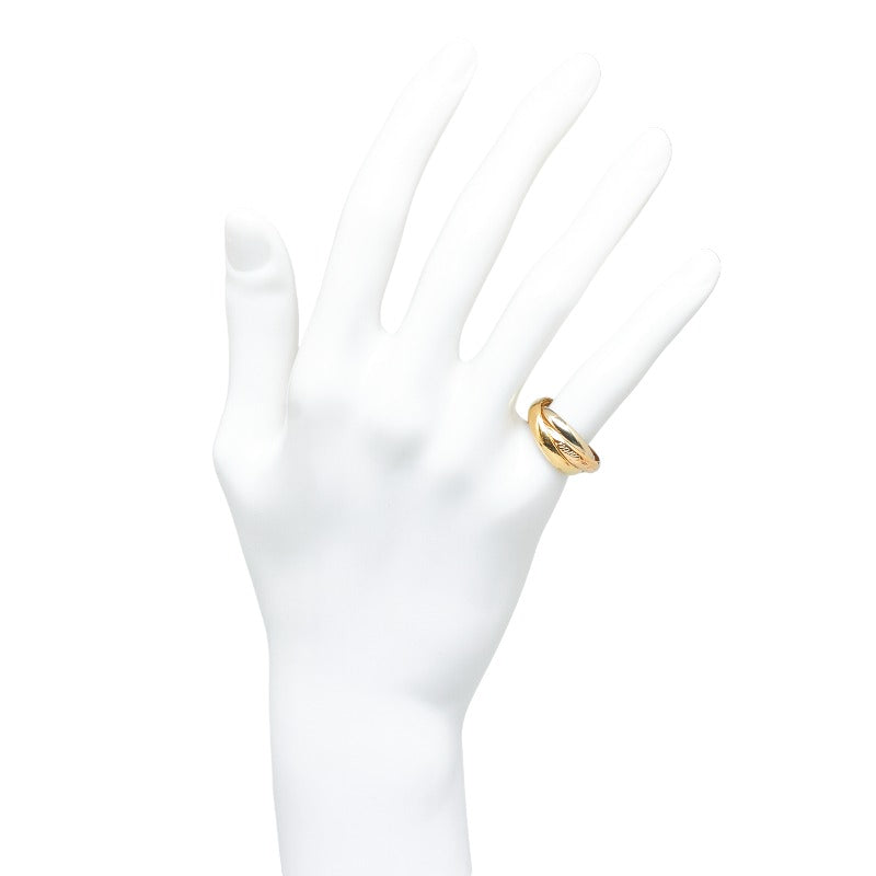 18K Gold Trinity Ring for Women - Elegant Stackable Band with Rose, White & Yellow Gold - Perfect for Anniversary, Wedding & Everyday Wear