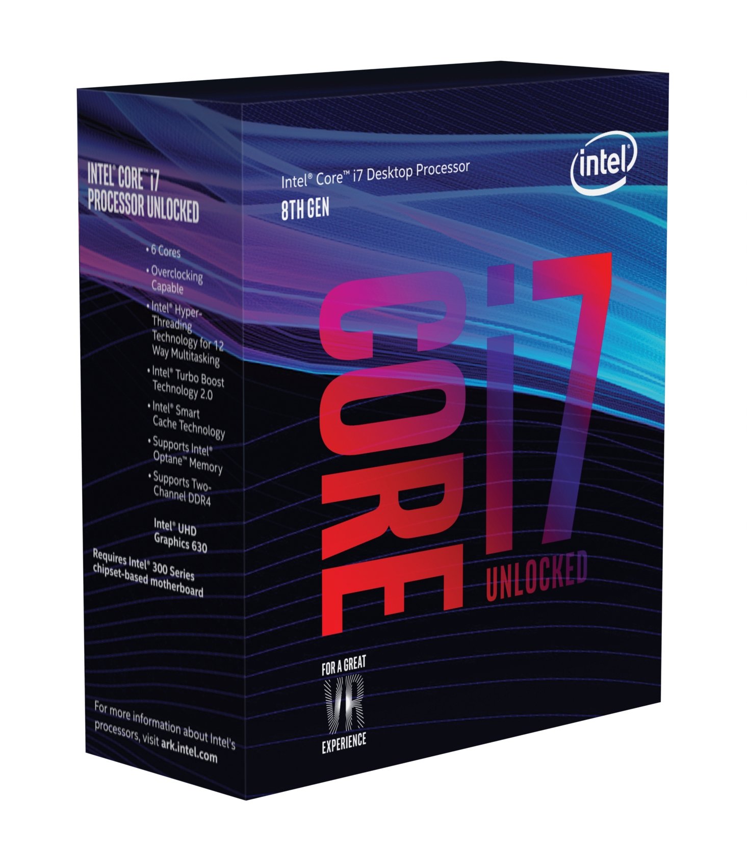 Intel Core i7-8700K 6-Core 4.7GHz Turbo Unlocked Desktop Processor - LGA1151 Socket, 95W TDP - Perfect for Gaming, Streaming & Content Creation PCs
