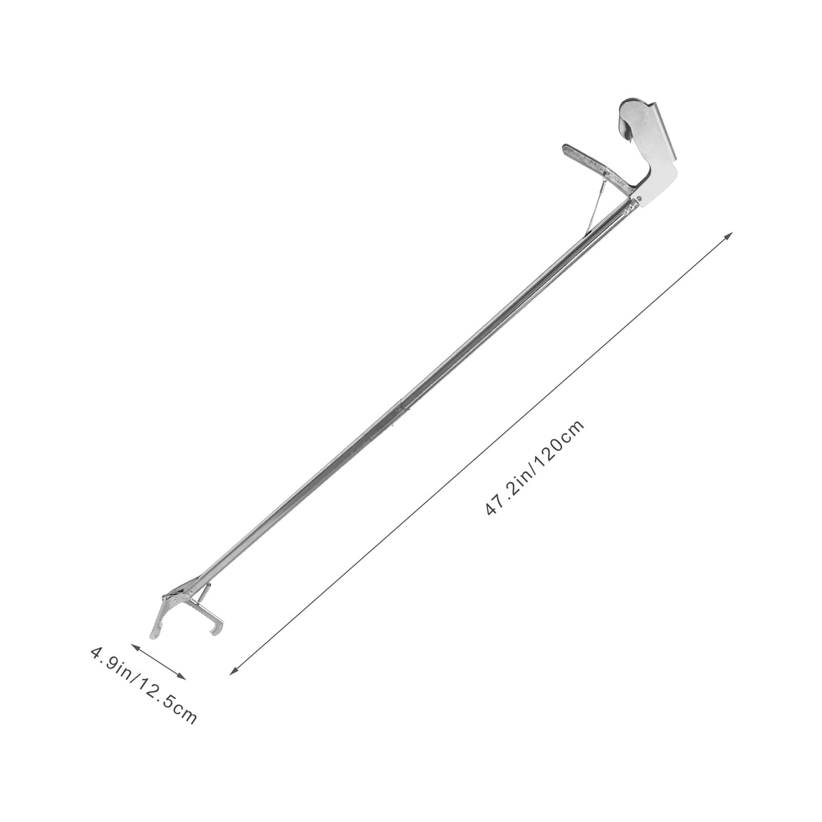 BESPORTBLE Stainless Steel Snake Capture Hook - Reptile Feeding Tool for Lizards, Crabs, and Snakes | Durable Garbage Collector & Grabber for Outdoor Hunting and Pet Care
