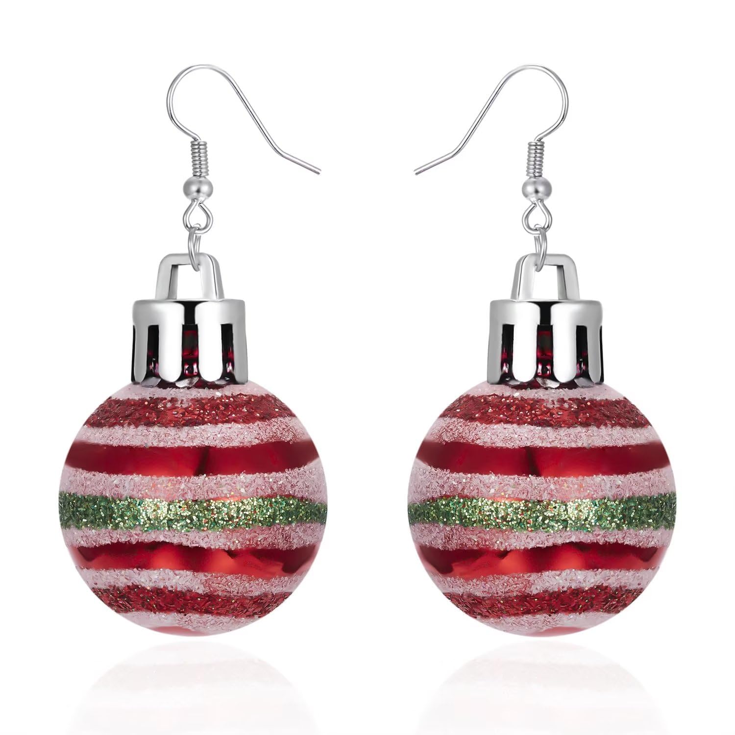 Festive Christmas Earrings for Women - Elegant Drop Dangle Earrings with Bow, Tree, Snowflake & Santa Claus Designs - Perfect Holiday Party Favors & Xmas Decor Accessories | Great for Office Parties, Family Gatherings & Gift Exchanges
