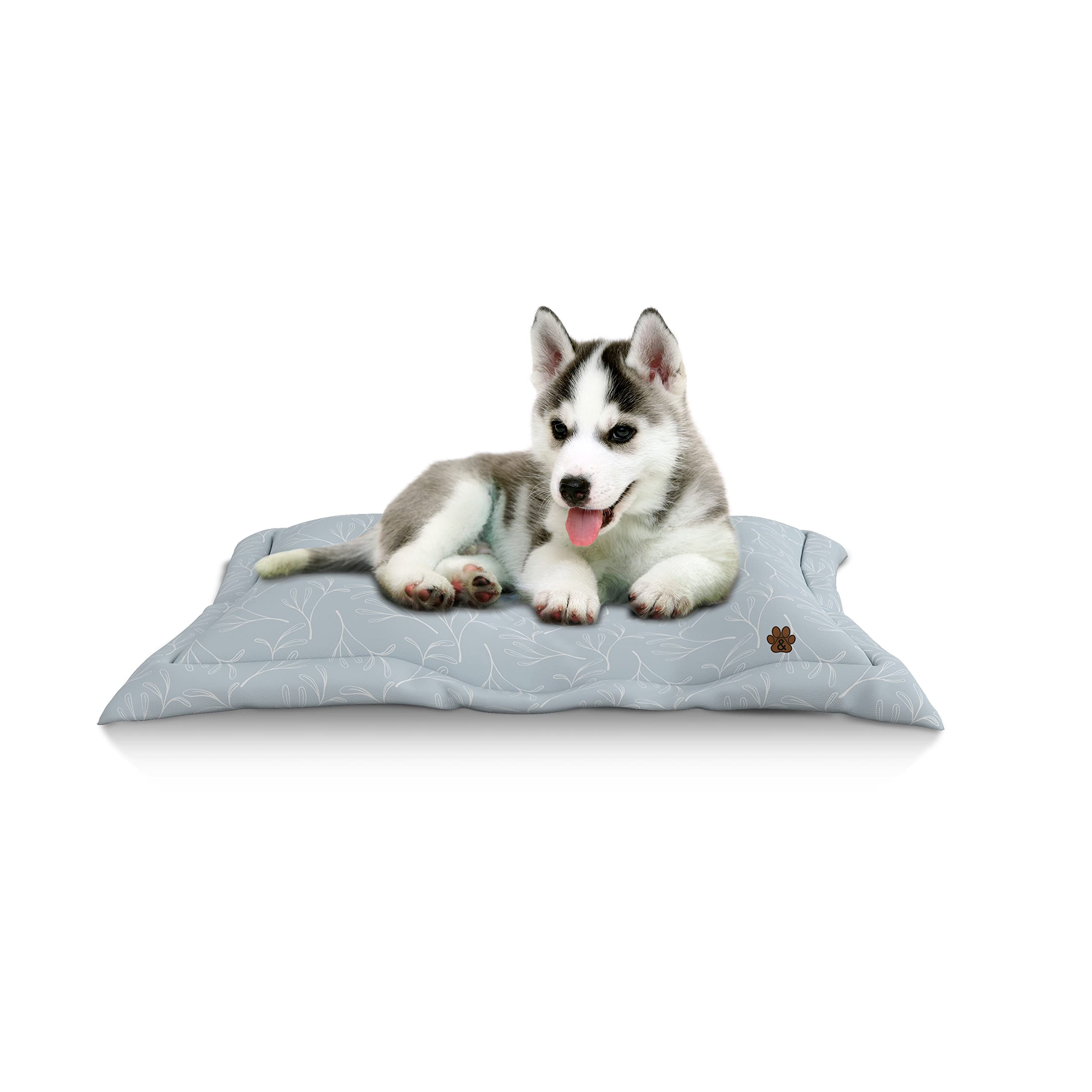 Non-Slip Dog Bed Mat for Large, Medium & Small Dogs & Cats - Washable Pet Mattress with Anti-Skid Bottom (Pattern 07, Large Size) - Perfect for Crates, Floors & Sofas