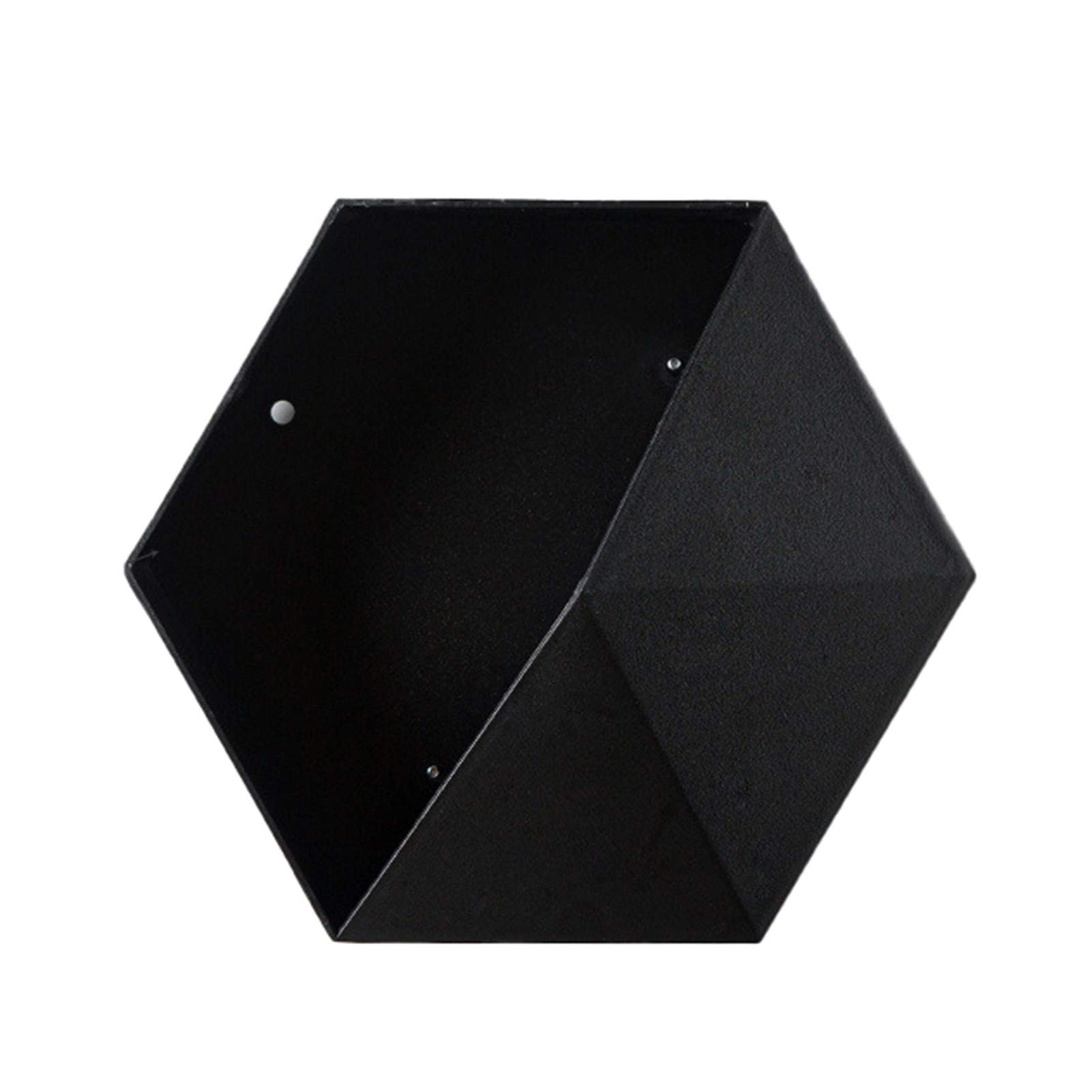 Geometric Hexagon Wall Mounted Hanging Planter - Succulent & Cactus Flower Pot Holder for Indoor/Outdoor Wall Decor - Perfect for Living Room, Bedroom, Balcony, and Office Plant Display (Set of 4)