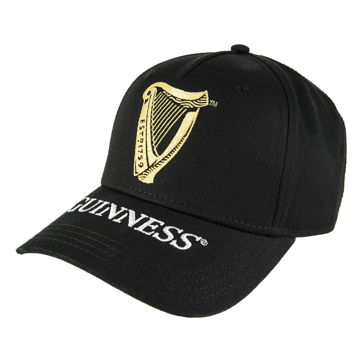 Official Guinness Harp Baseball Cap - Black Adjustable Hat for Men & Women | Perfect for St. Patrick's Day, Pub Outings & Casual Wear