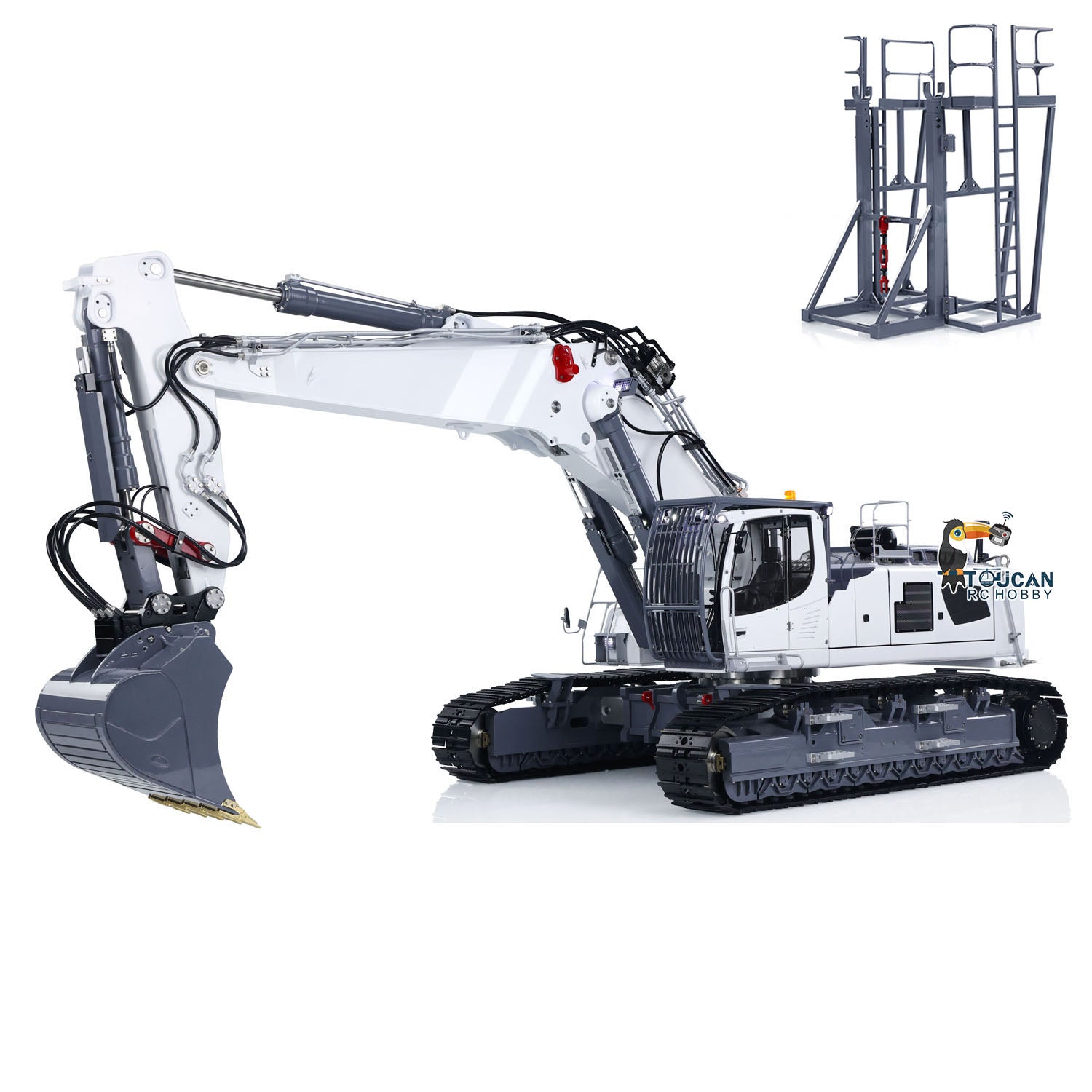 1/14 Scale Heavy Duty RC Hydraulic Excavator - LESU LR960 Remote Control Construction Digger Toy for Adults & Kids | Outdoor Play, Construction Simulation, Backyard Digging, STEM Learning