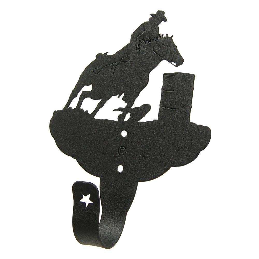 Innovative Fabricators, Inc. - Heavy Duty Single Wall Hook for Barrel Racing - Durable Metal Hooks for Horse Tack, Barn Organization & Western Riding Gear Storage
