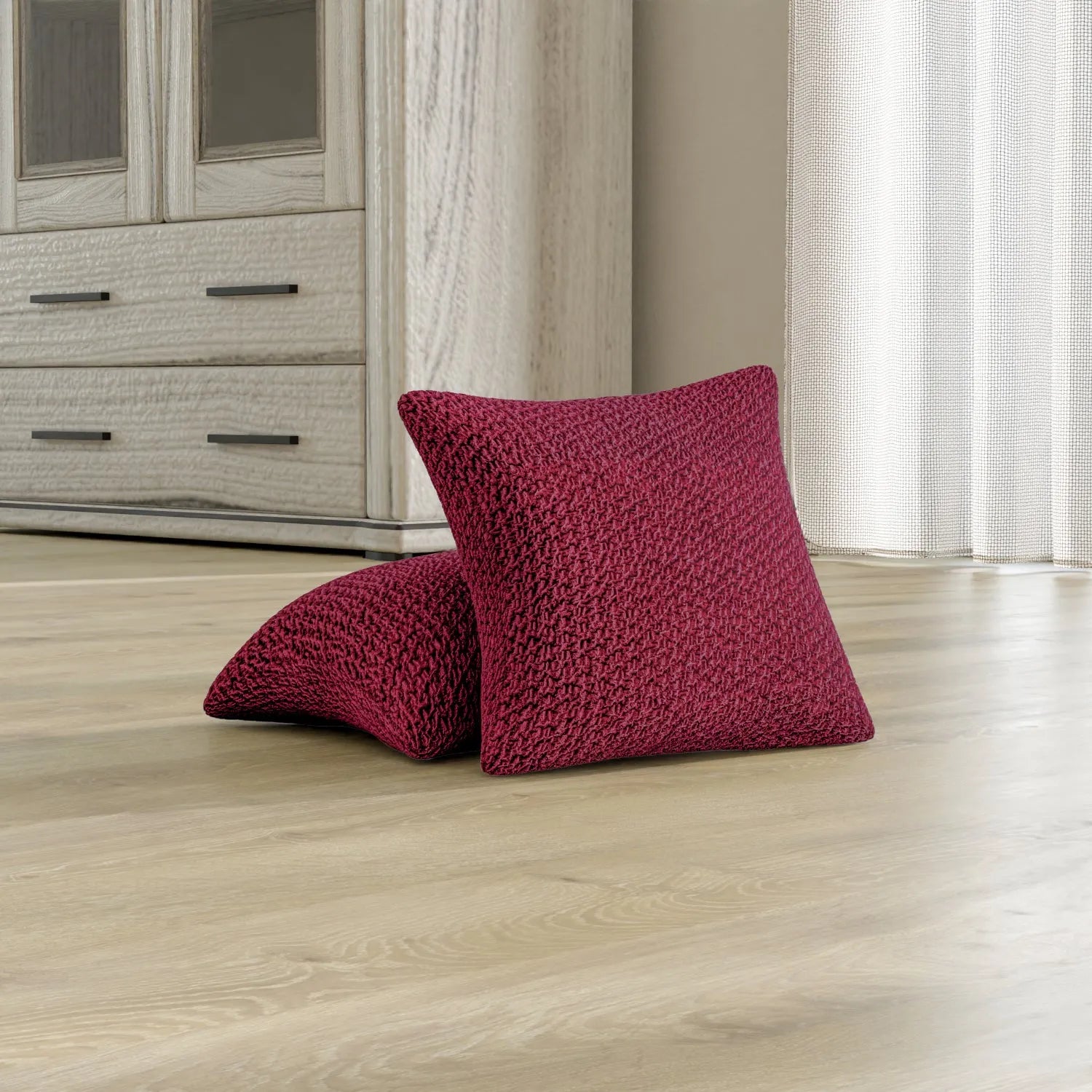 2 Pack Velvet Pillow Slipcovers 16x16 Inches - Soft Luxury Cushion Covers for Sofa, Bed & Home Decor - Perfect for Living Room, Bedroom & Cozy Spaces