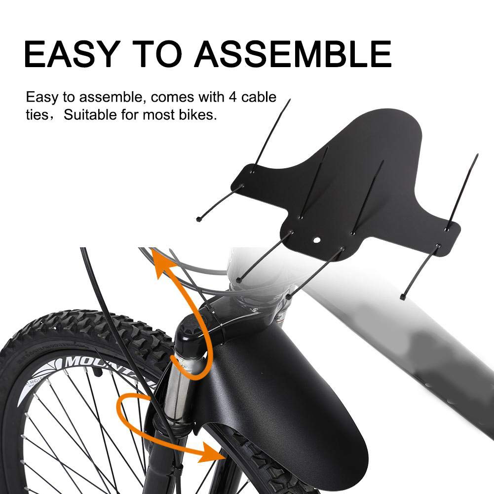 Lightweight Mountain Bike Fenders Set - Front & Rear Mud Guards for Road Bikes & MTBs | All-Weather Protection for Commuting & Trail Riding