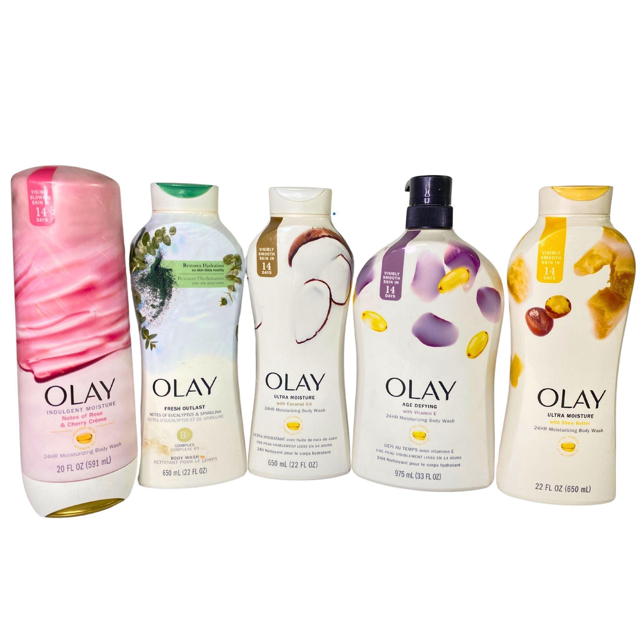 Olay Body Wash Variety Pack - 26 Pieces with Different Scents & Sizes | Moisturizing Shower Gel for Dry Skin | Perfect for Gifts, Travel & Daily Skincare Routine