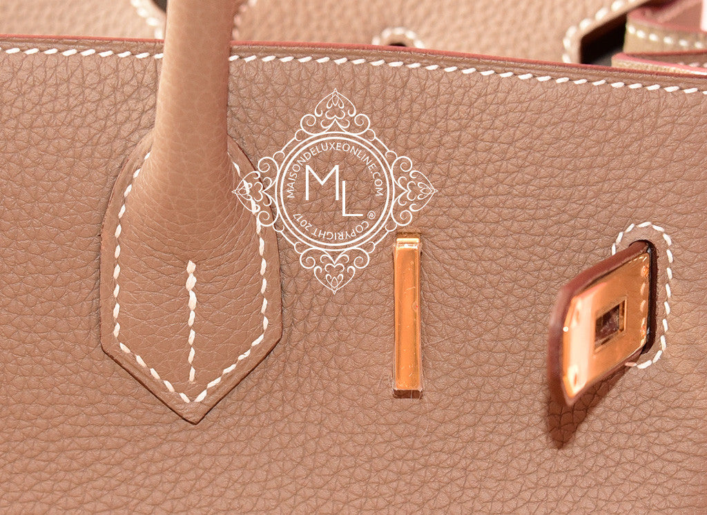 Authentic Hermes Birkin 30 Handbag in Etoupe Togo Leather with Gold Hardware - Luxury Designer Bag for Women, Perfect for Office, Travel & Special Occasions