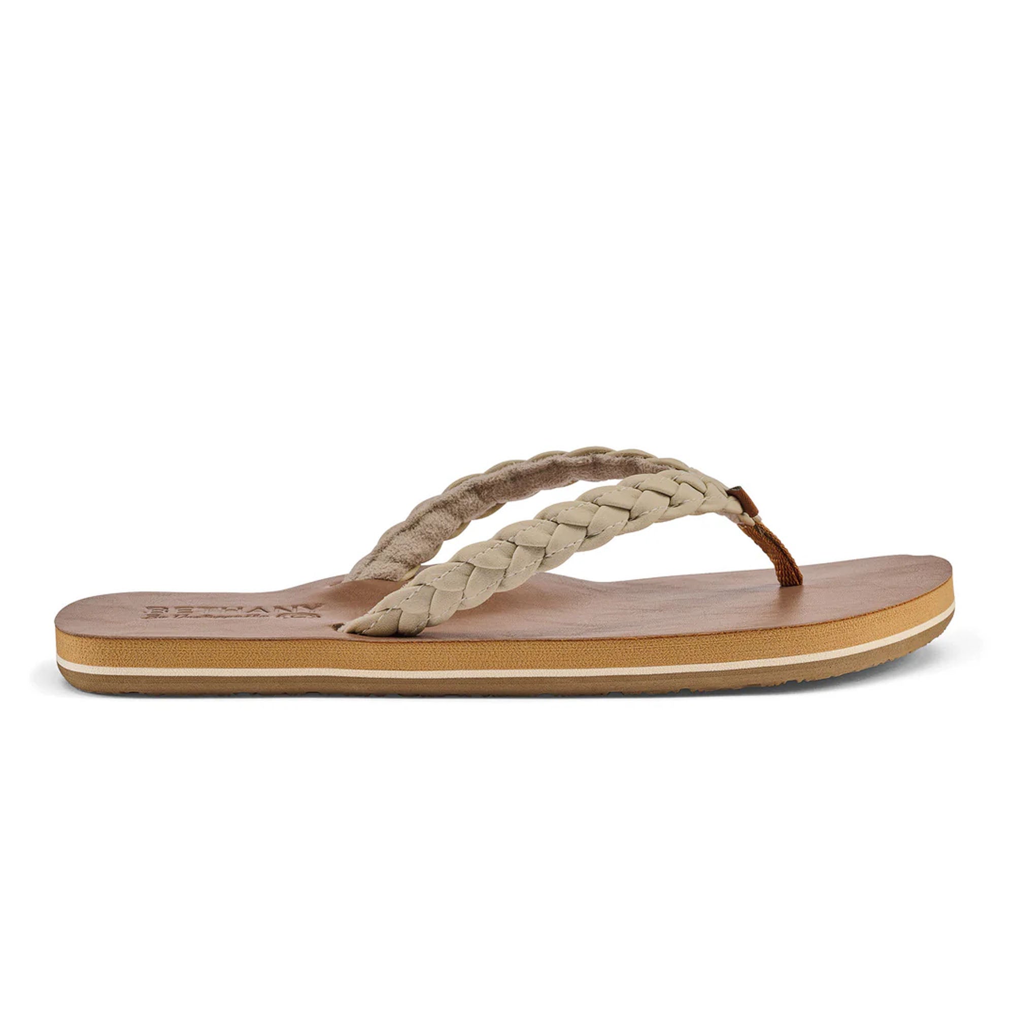 Cobian Bethany Braided Pacifica Women's Sandals - Comfortable Summer Beach Sandals for Women, Cream - Perfect for Beach Vacations, Poolside Lounging & Casual Outings