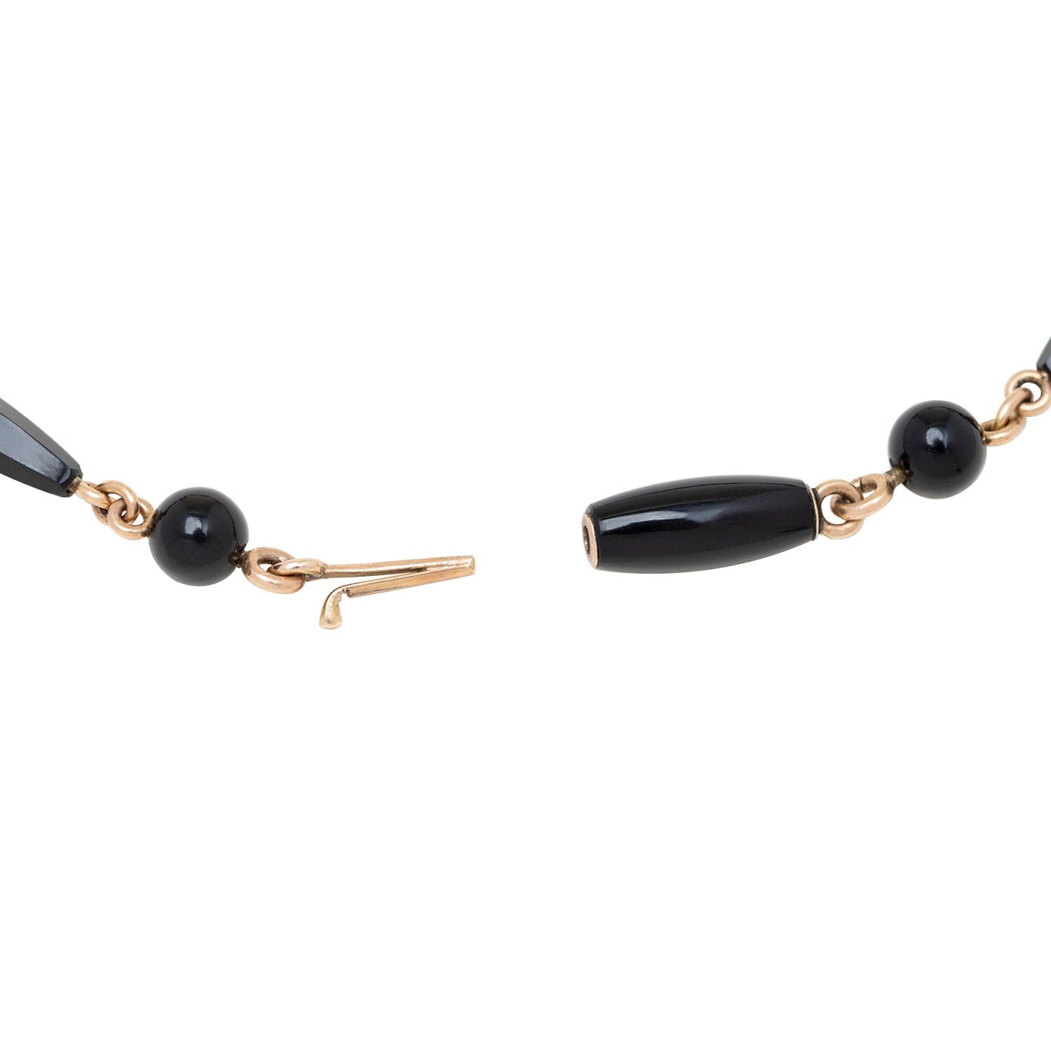 Victorian Style 10k Gold Onyx Fleur De Lis Locket Necklace for Women - Elegant Antique Jewelry Gift for Anniversary, Valentine's Day & Special Occasions
