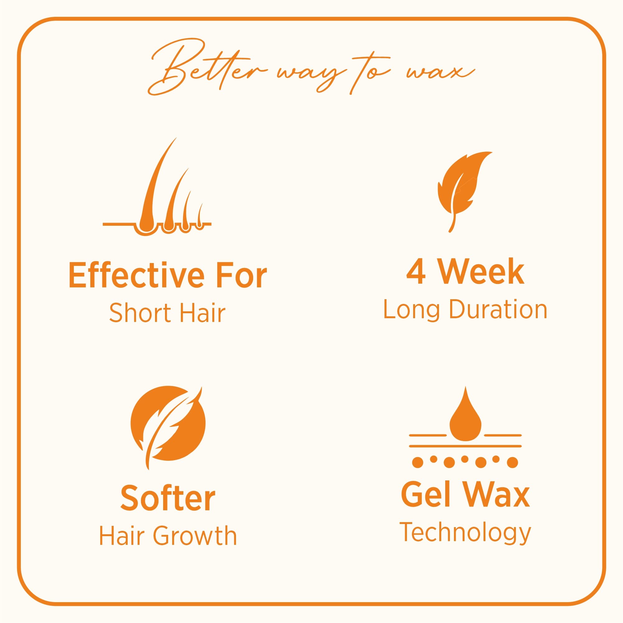 Ikin Instant Wax Strips with Papaya & Lemon Extract for Women - 20 Count | Long-Lasting Hair Removal for Normal Skin | Cold Gel Wax for Soft & Smooth Skin | Up to 4 Weeks of Smoothness | Includes 4 Perfect Wipes | Perfect for Legs, Arms, Bikini & Underarms
