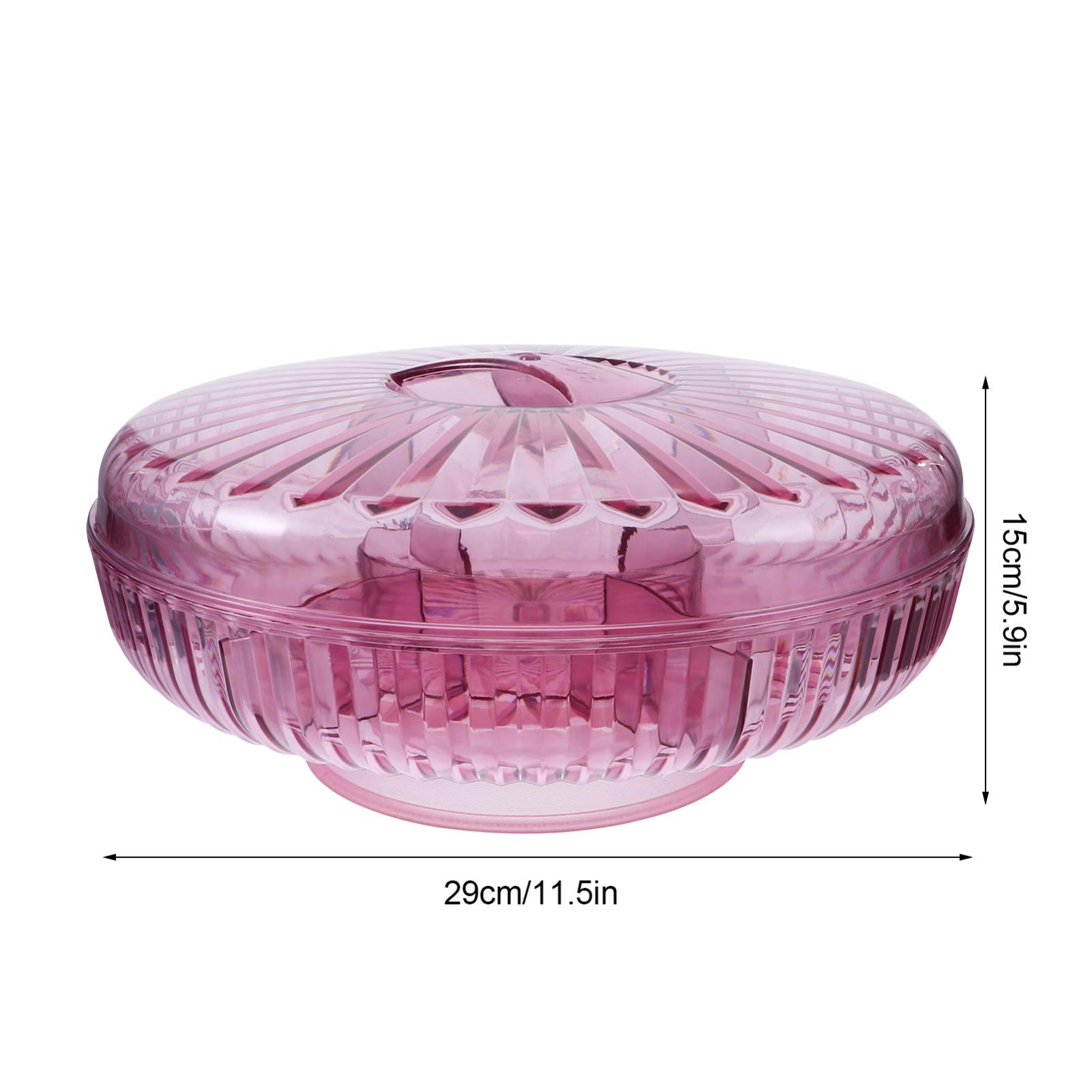 Multi-Compartment Snack Tray for Fruits, Candy & Nuts - BPA-Free Sectional Serving Dish for Parties, Picnics & Office Snacks | Durable Plastic Snack Container with Dividers