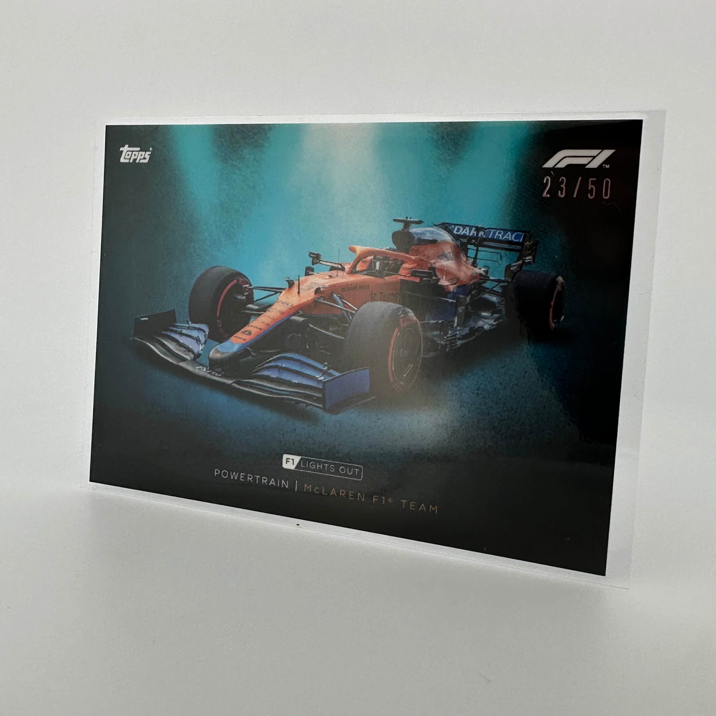 McLaren F1 Team 23/50 Powertrain Aqua Parallel - High-Performance Racing Merchandise for F1 Fans & Collectors | Perfect for Gifts, Display, and Motorsport Enthusiasts