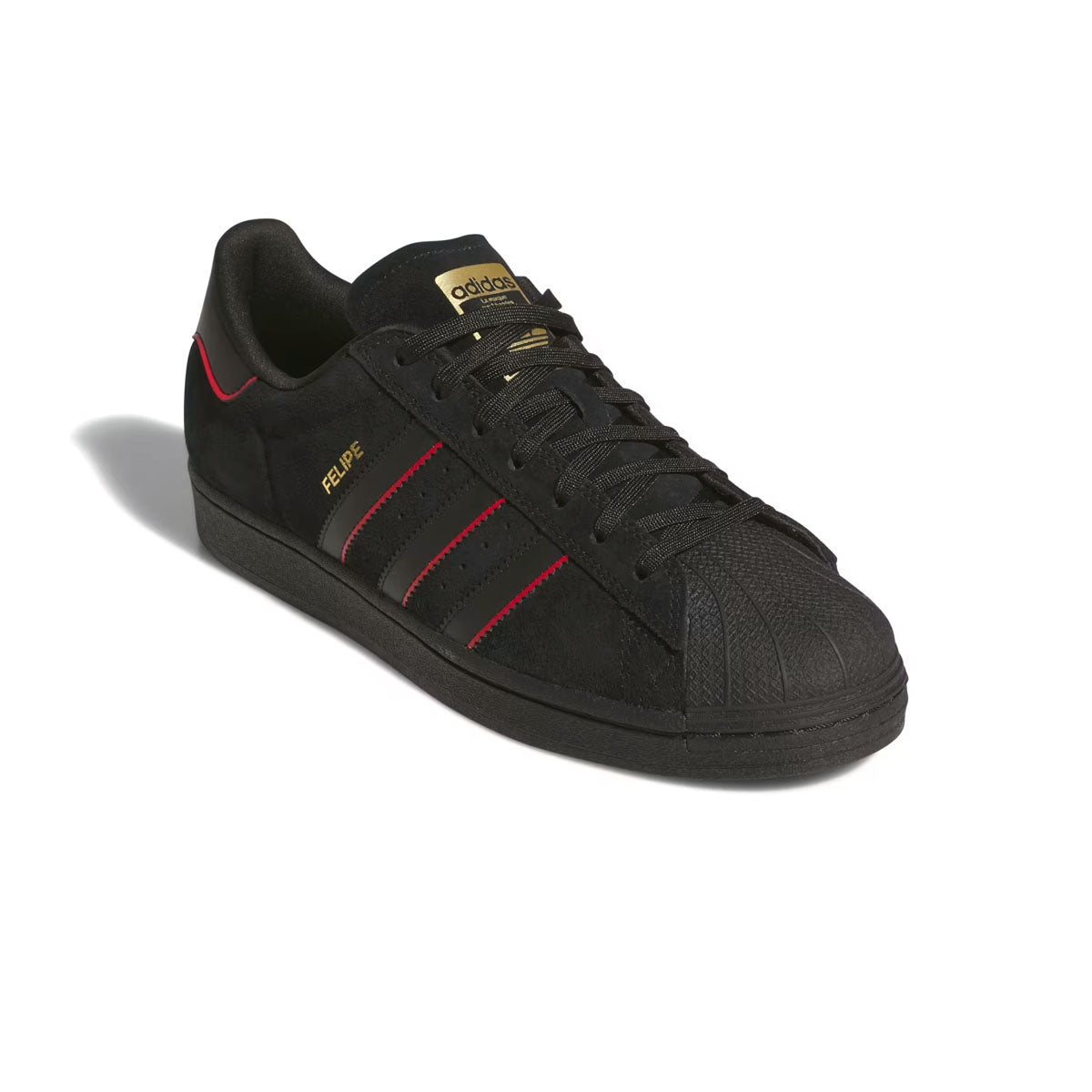 Felipe Gustavo Superstar ADV Skate Shoes - Core Black & Better Scarlet | High-Performance Skateboarding Sneakers for Street Style & Urban Fashion