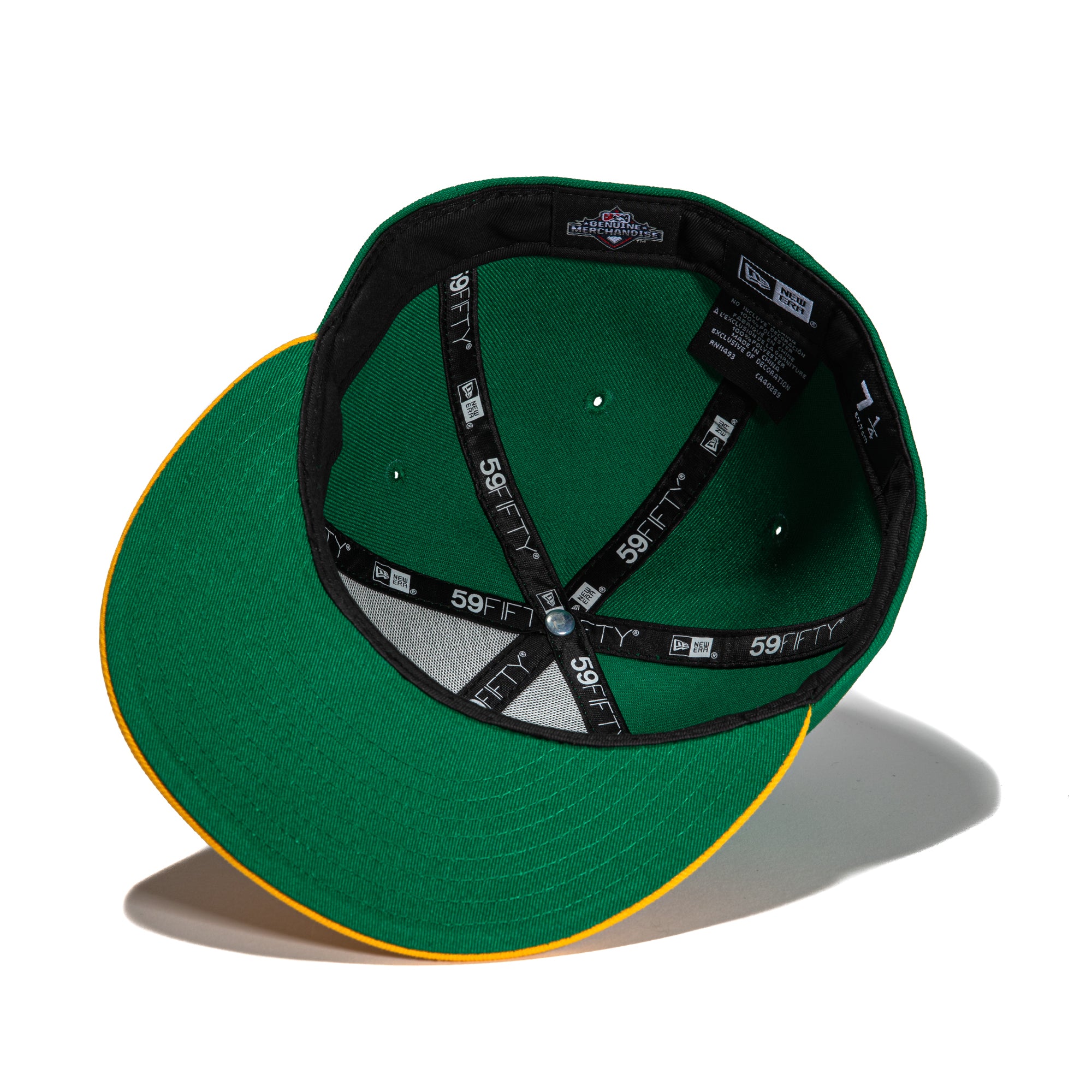New Era 59Fifty Greensboro Hornets Snapback Hat - Kelly Green & Gold - Official NBA Team Cap for Men & Women - Perfect for Games, Streetwear & Sports Fans