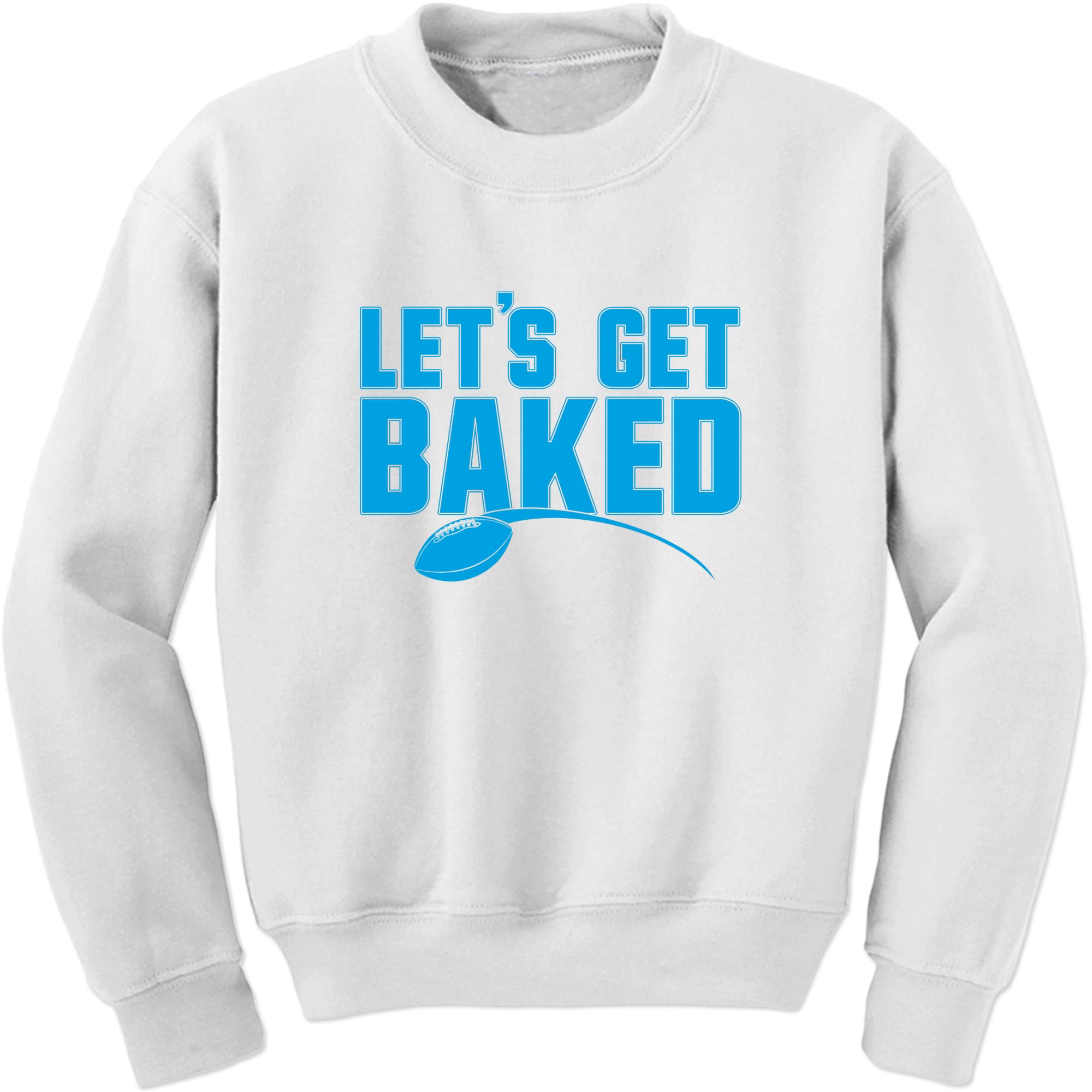 FerociTees Let's Get Baked Mayfield Football Crewneck Sweatshirt - Comfortable Cotton Pullover for Game Day, Tailgating & Casual Wear