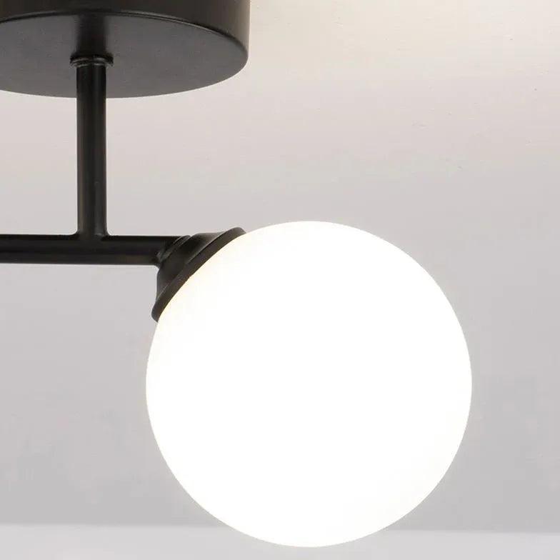 Modern T-Shaped LED Flush Mount Ceiling Light for Living Room - Energy Efficient Dimmable Lighting Fixture for Home, Bedroom, and Hallway