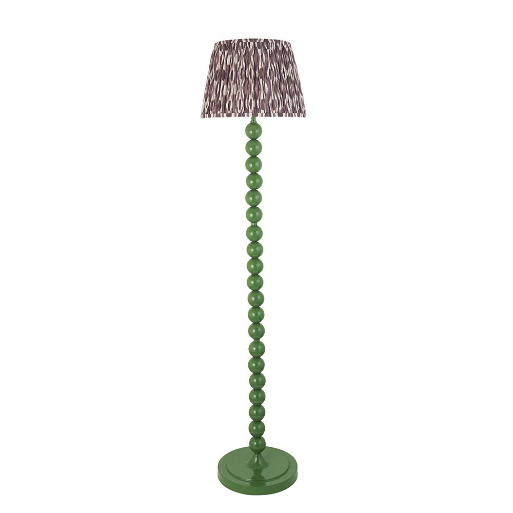 Auralis Ikat Floor Lamp with E27 Socket - Modern Handwoven Design for Living Room, Bedroom & Office Lighting
