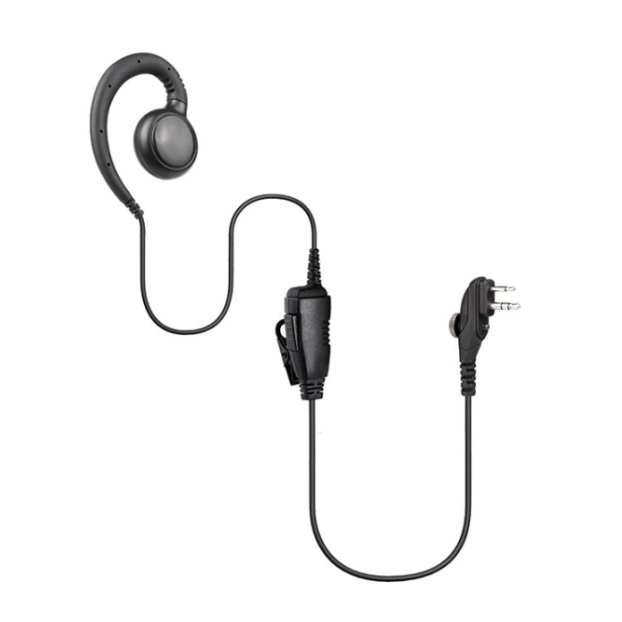 Atlantic Radio H4 1W SWVL Swivel Earpiece - Hands-Free Headset for Two Way Radios - Perfect for Security, Construction & Outdoor Activities