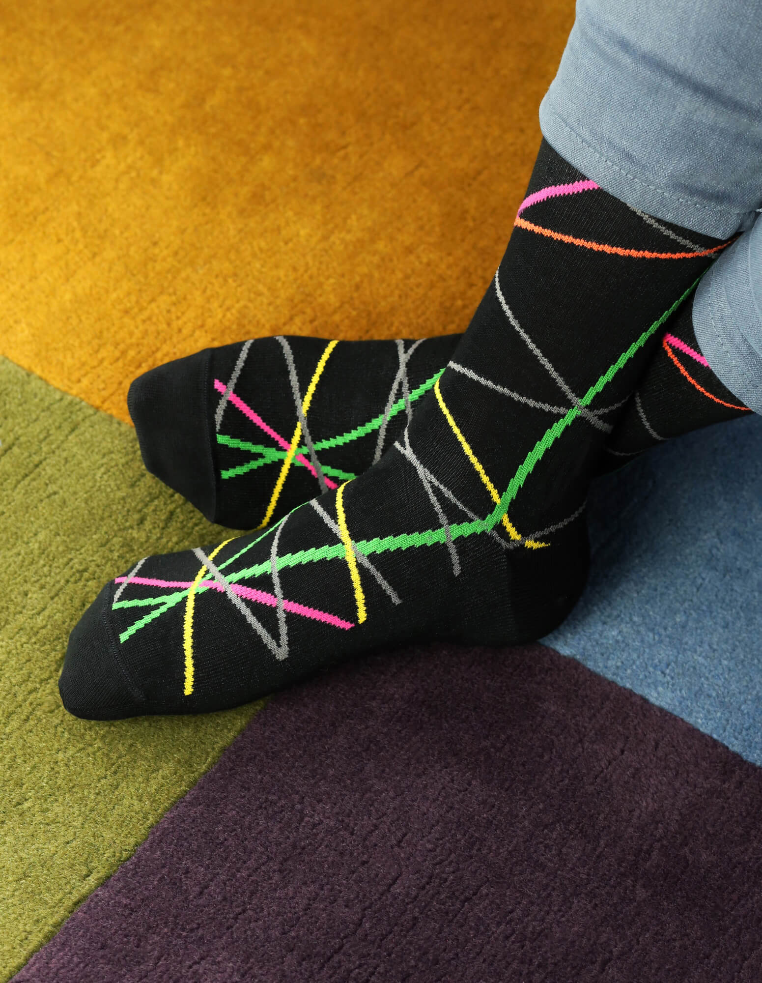 DÉCLIC Tangle-Free Socks for Women & Men - Black Non-Slip Comfortable Ankle Socks for Running, Yoga, and Everyday Wear