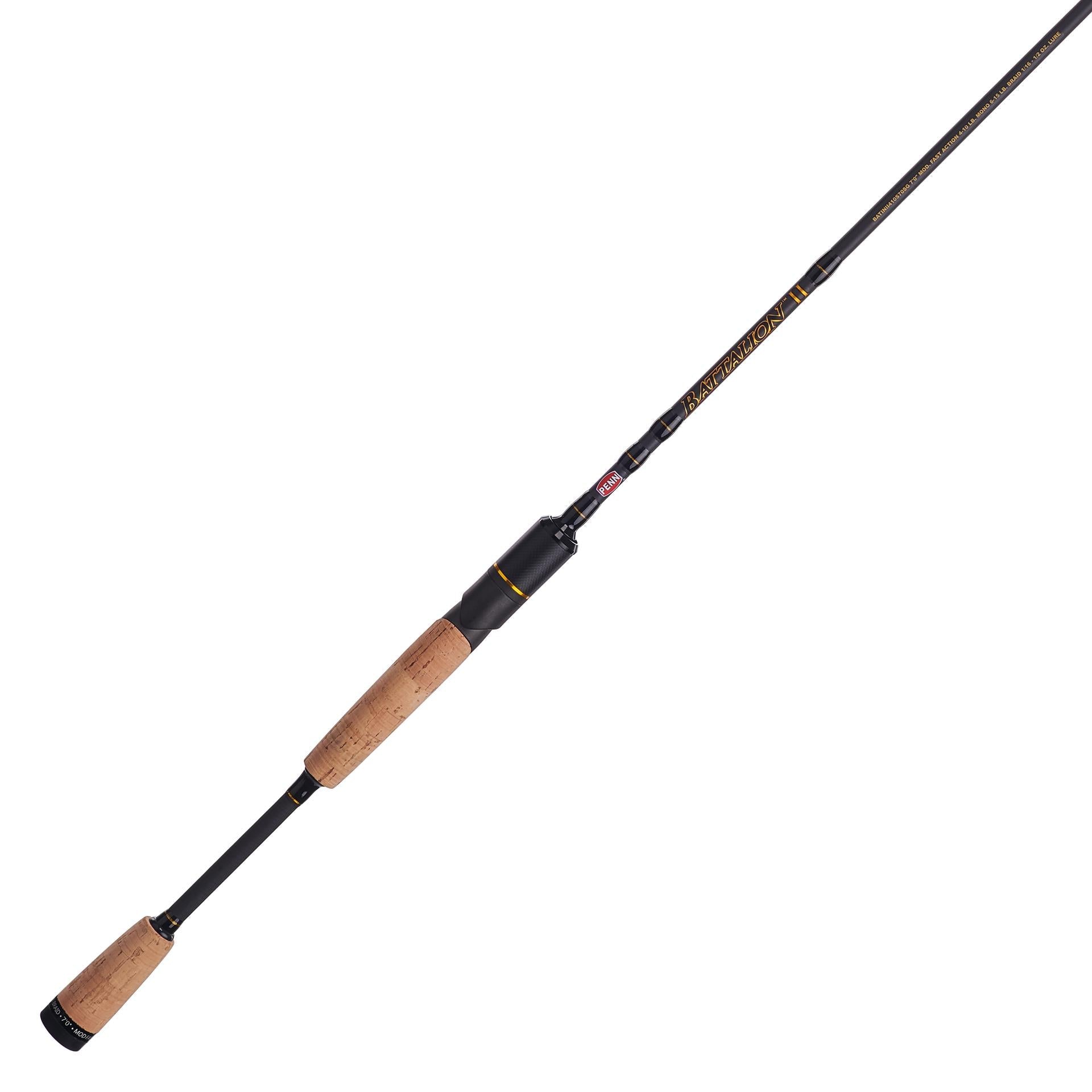 Battalion™ II Split Grip Inshore Spinning Rod - Premium Saltwater Fishing Rod for Surf, Pier & Kayak Fishing - Lightweight & Sensitive for Bass, Snook & Redfish