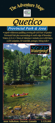 Chrismar Quetico Park Map - Waterproof Topographic Trail Map for Hiking, Camping & Canoeing | Detailed Outdoor Recreation Guide for Minnesota & Ontario Wilderness