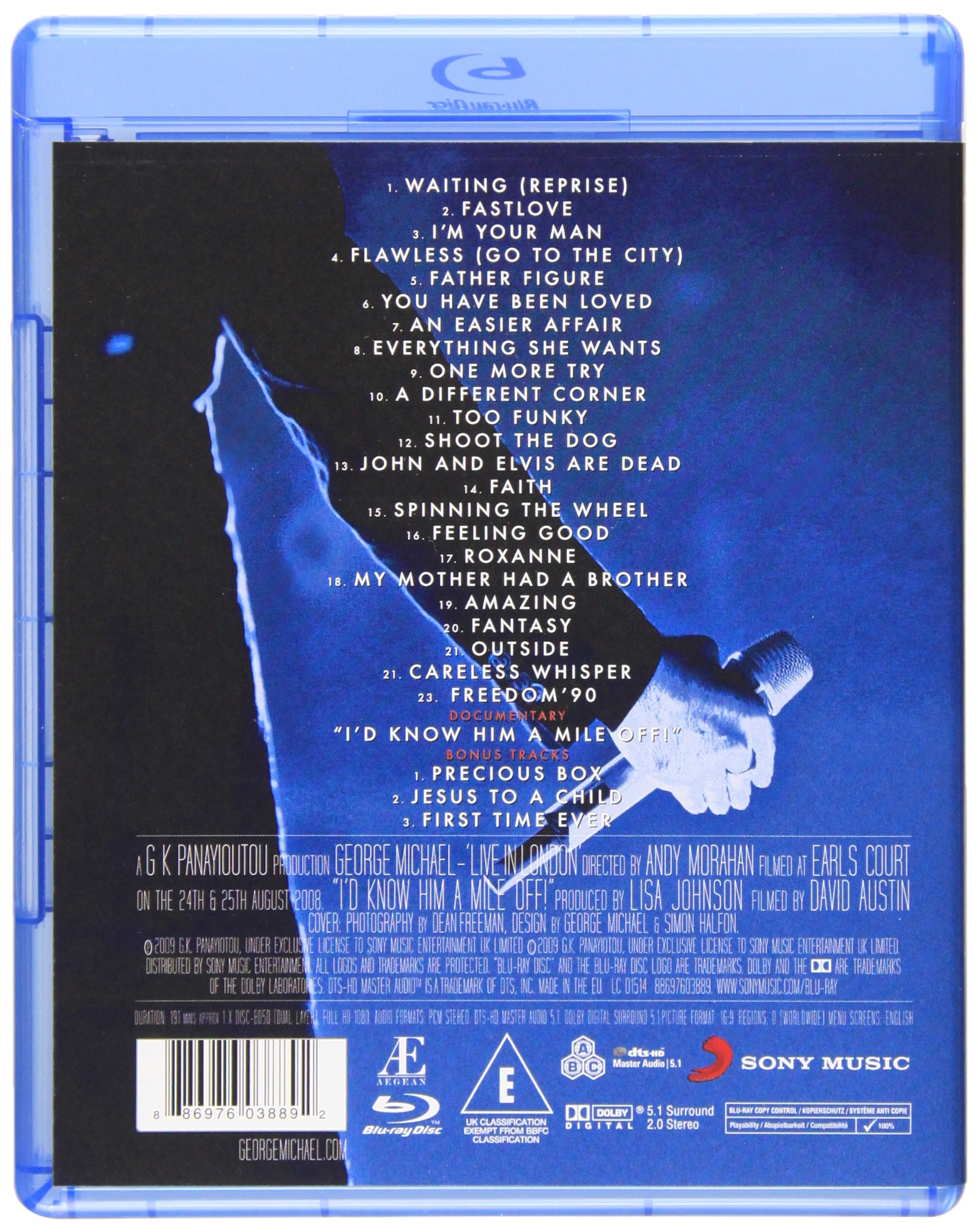 George Michael: Live in London Concert Blu-ray | Iconic Performance, HD Quality | Perfect for Home Theater & Music Lovers' Movie Nights