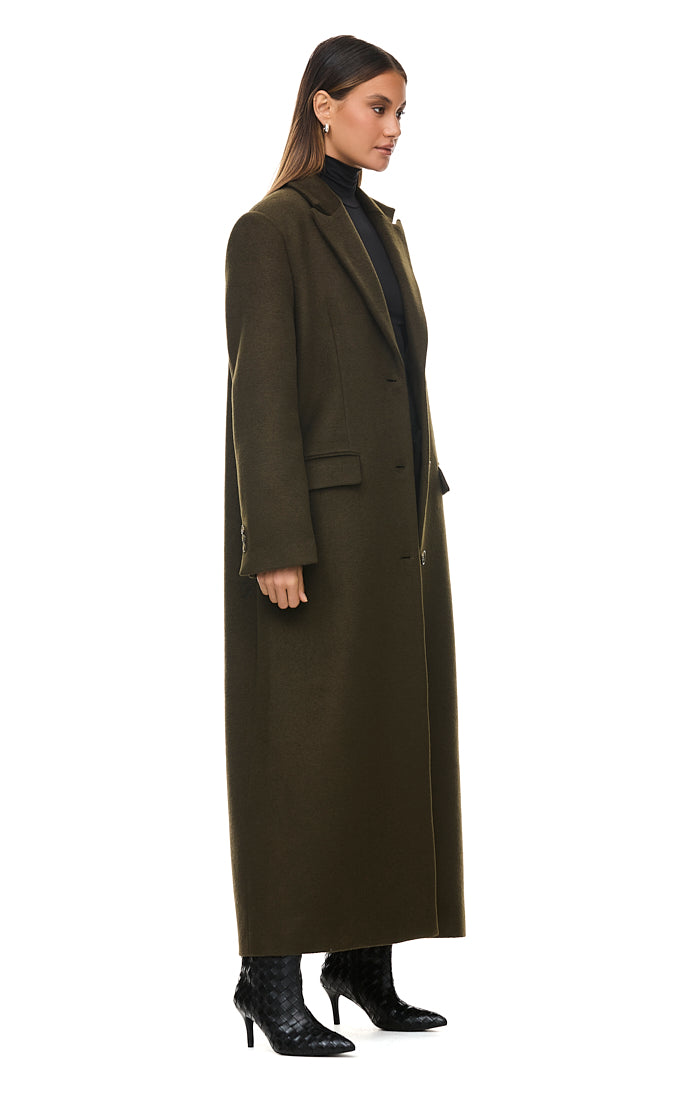 The Isla Deep Olive Coat - Women's Waterproof Trench Coat for Rainy Days | Perfect for Commuting, Travel & Outdoor Adventures