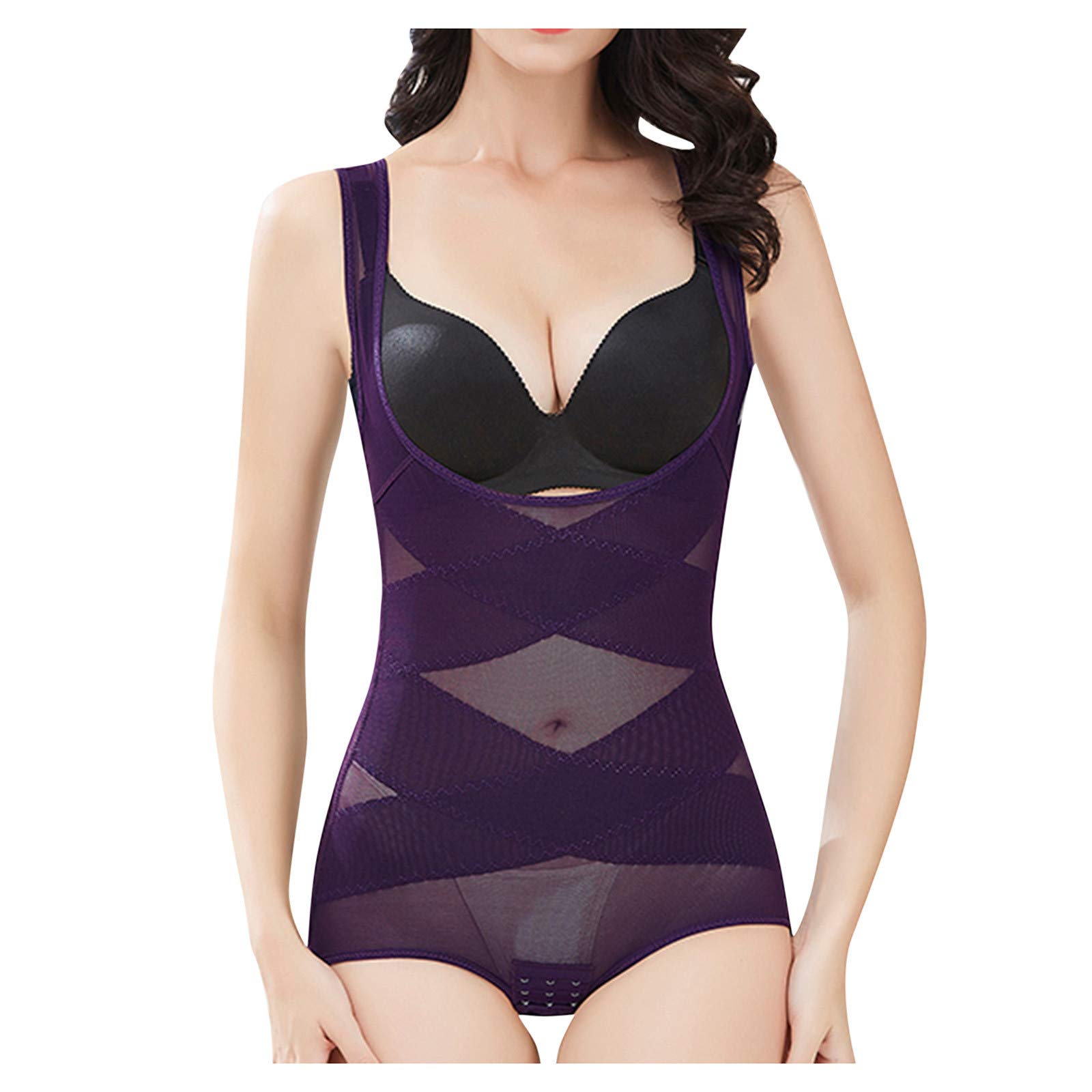 FENGSHAN Women's Full Body Shapewear Suit - High Waist Slimming Underwear with Butt Lifting & Tummy Control for Everyday Wear, Special Occasions & Postpartum Recovery