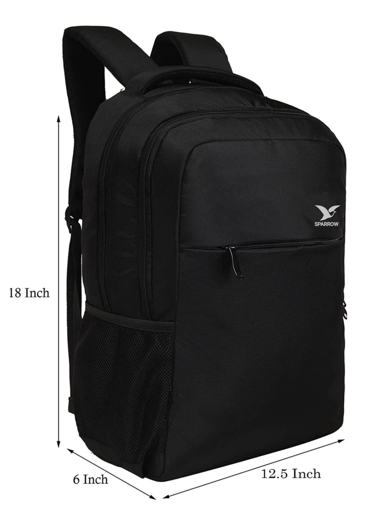 Sparrow Casual Backpack 36L - Lightweight Durable School Backpack for College, Business, Travel & Office Use | Water-Resistant Laptop Backpack with Multiple Pockets | Perfect for Commuting, Hiking & Daily Essentials
