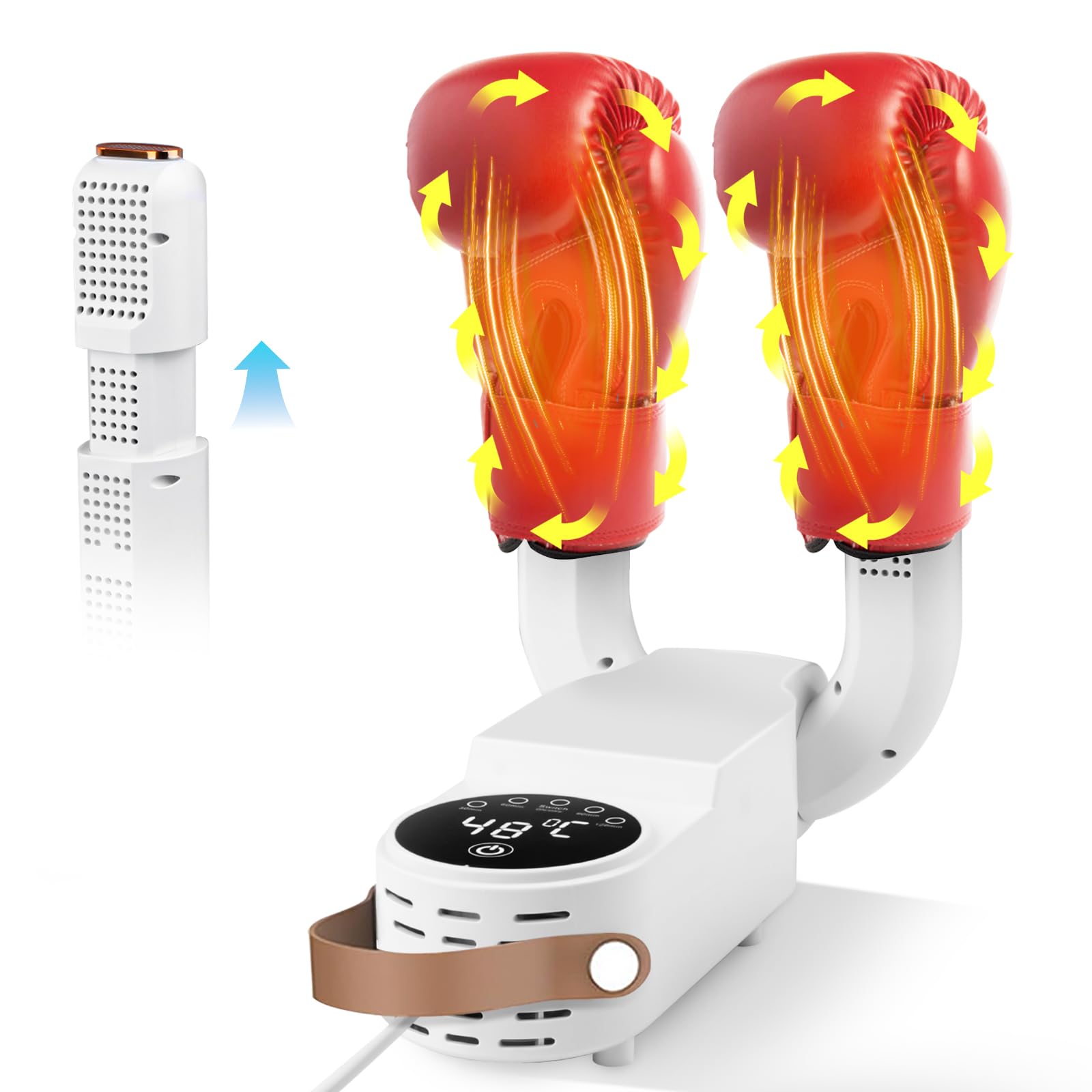 Boxing Gloves Dryer with Intelligent Timer - Odor Eliminating Glove Dehumidifier for Kids & Adults | Perfect for Gym, Home Training & Martial Arts Practice