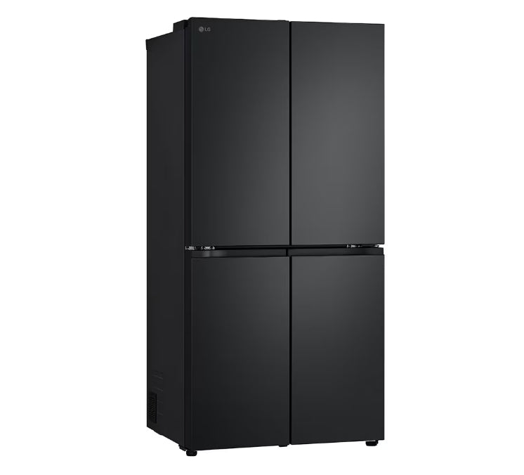 LG GF B505MBL 530L Slim French Door Refrigerator - Matte Black Finish | Energy Efficient, Spacious Design for Modern Kitchens & Open Floor Plans