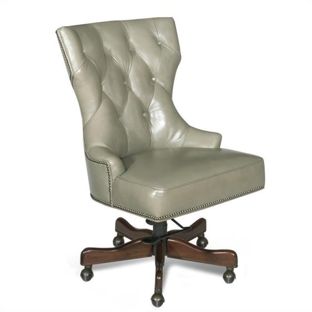 Hooker Furniture Seven Seas Executive Desk Office Chair in Al Fresco Baca - Ergonomic High Back Leather Chair for Home & Office Workspace, Perfect for Professionals and Long Hours Sitting