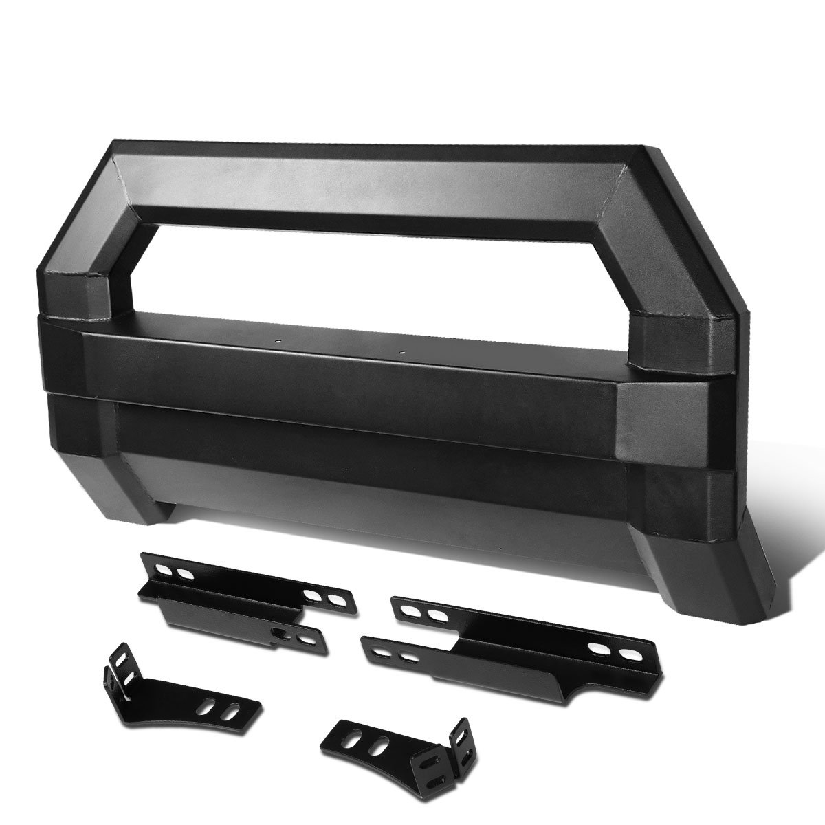 Auto Dynasty Heavy Duty Front Brush Guard Bull Bar for Chevy Colorado & GMC Canyon (2004-2022) - Compatible Push Bumper with License Plate Relocation Kit | Off-Road Protection & Truck Accessories
