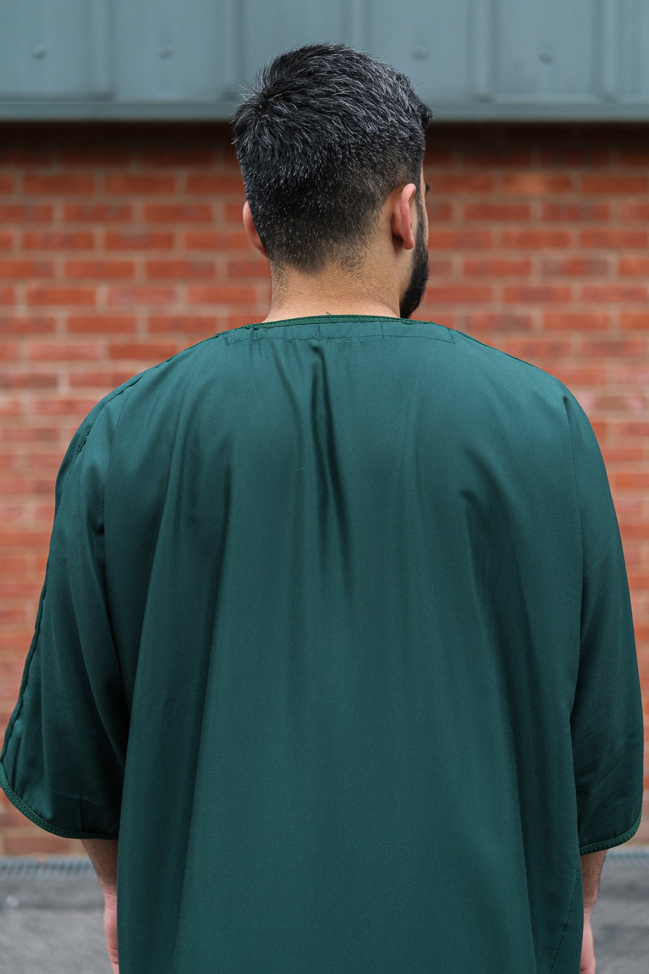 Premium Green Moroccan Thobe for Men - Traditional Islamic Kaftan with Embroidery - Perfect for Eid, Ramadan & Special Occasions