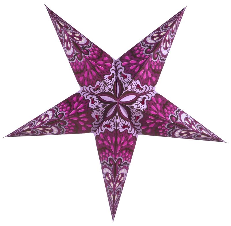 24 Magenta Pink Rain Paper Star Lanterns - Chinese Style Hanging Decor for Wedding, Party & Home Celebration - Perfect for Baby Shower, Birthday & Festival Decorations