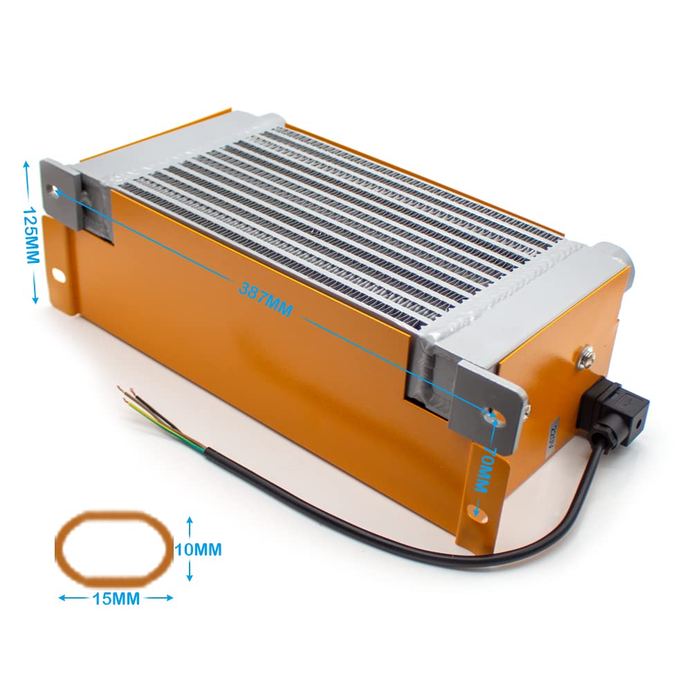 AH0608TL-CA Hydraulic Air Cooler - 60L/MIN Aluminum Oil Radiator for Hydraulic Systems - 110V AC Air Cooled Oil Cooler - Ideal for Industrial Machinery, Construction Equipment & Power Units