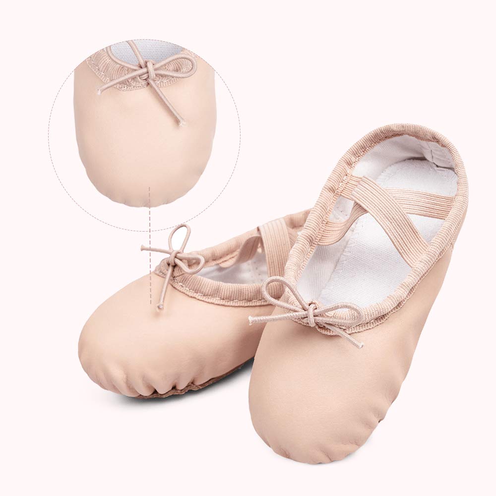 Stelle Ballet Shoes for Girls & Boys | Soft Leather Toddler Dance Slippers | Kids Ballet Shoes for Toddler, Little Kid & Big Kid | Perfect for Dance Class, Recitals & Practice