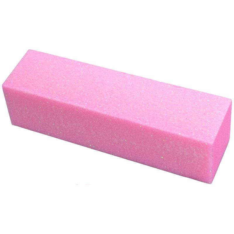 Premium Pink Nail Buffer Block - 4-Way Nail File & Shiner for Smooth, Shiny Nails - Perfect for Manicures, Pedicures & At-Home Nail Care
