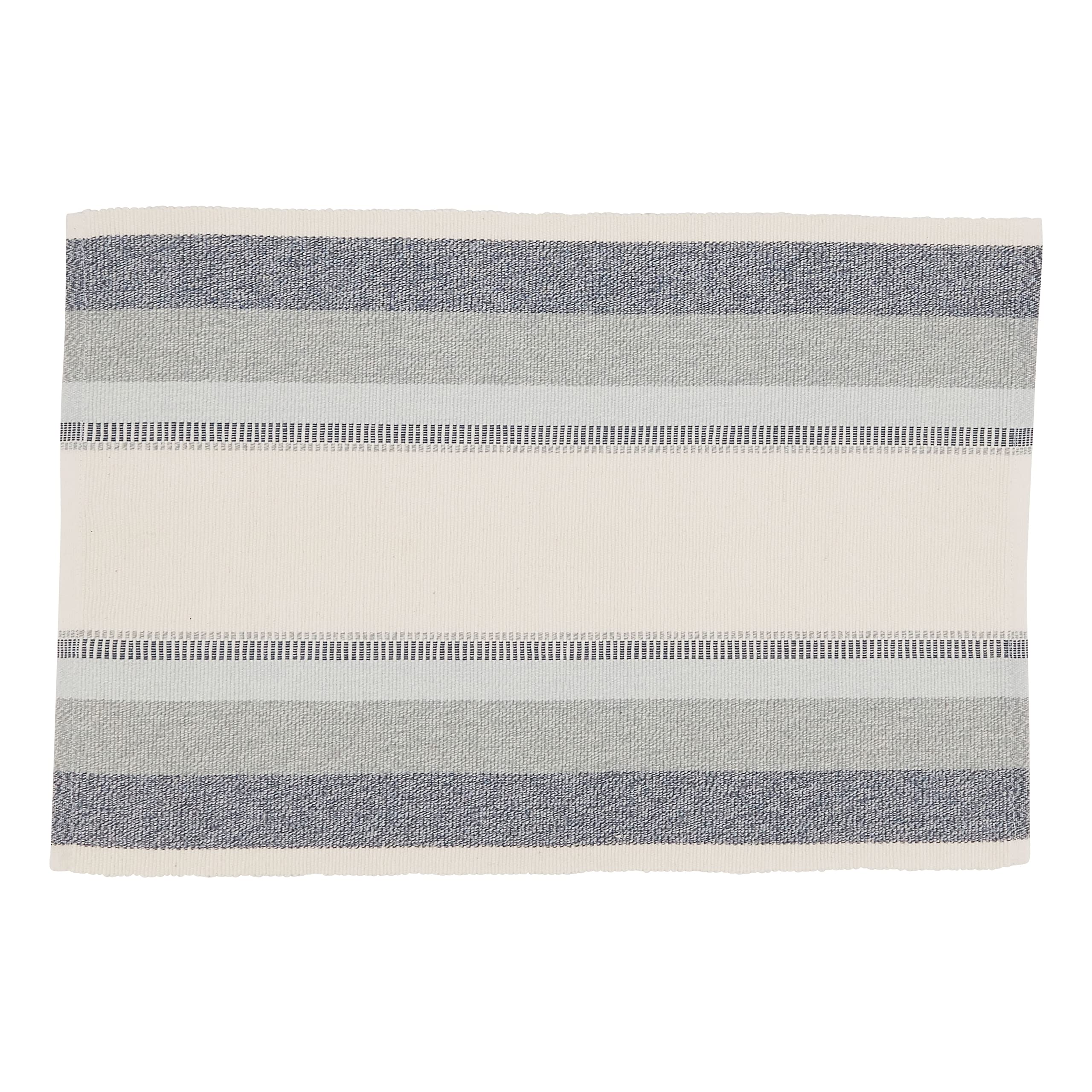 Stylish Ribbed Stripe Placemats Set of 4 - Waterproof & Non-Slip Dining Table Mats for Everyday Use, Dinner Parties, and Home Decor
