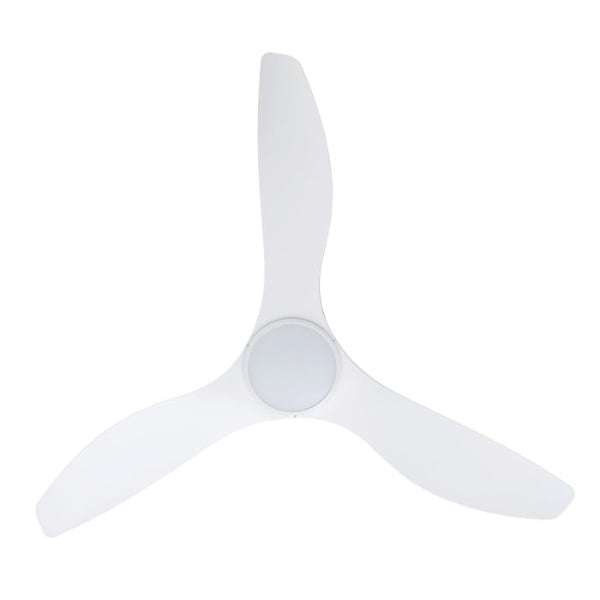 52-inch Eglo Surf Ceiling Fan with 20W LED CCT Light in White - Perfect for Living Room, Bedroom & Outdoor Spaces